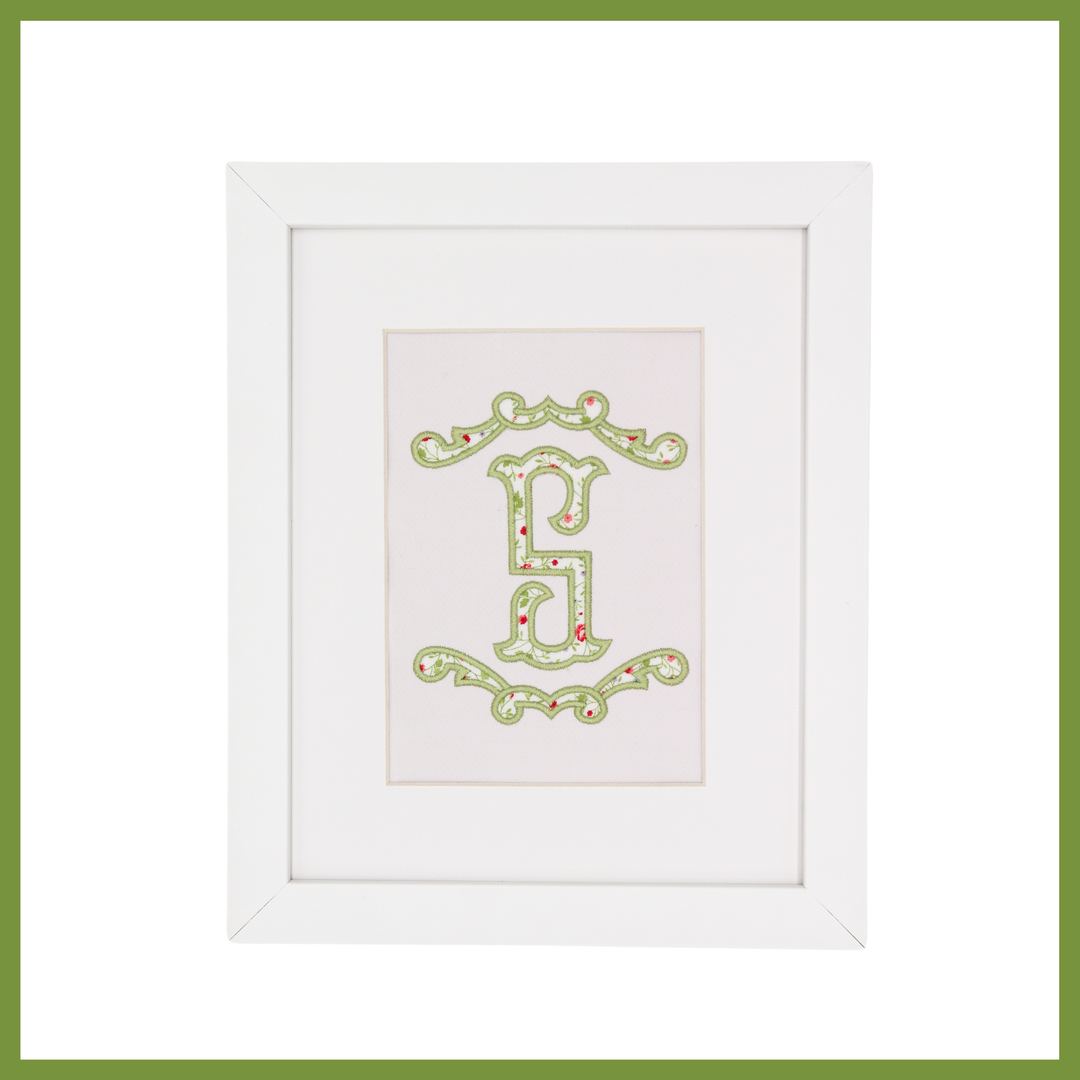 Small Applique Monogram with Frame