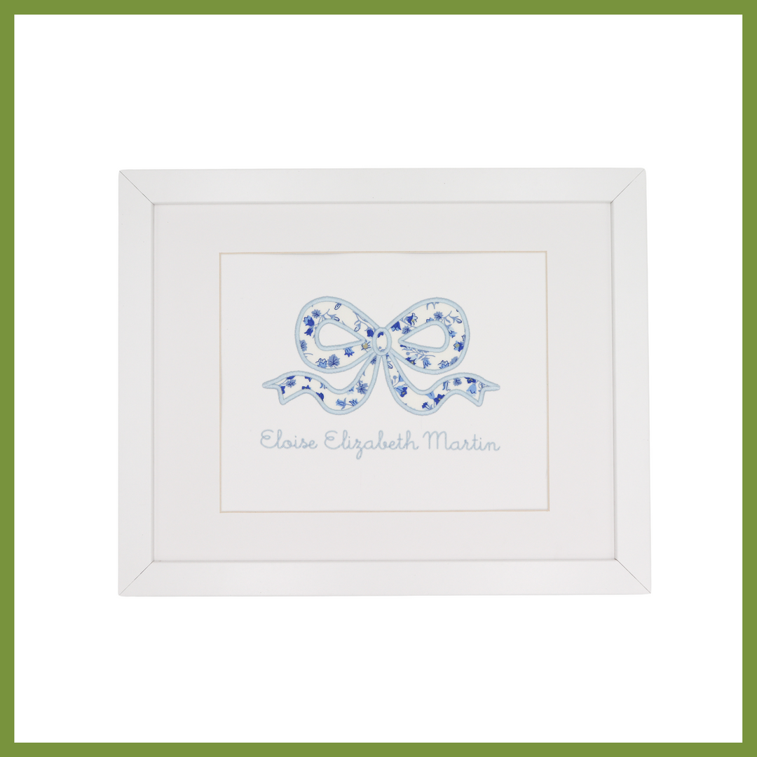 Bow Applique Nameplate