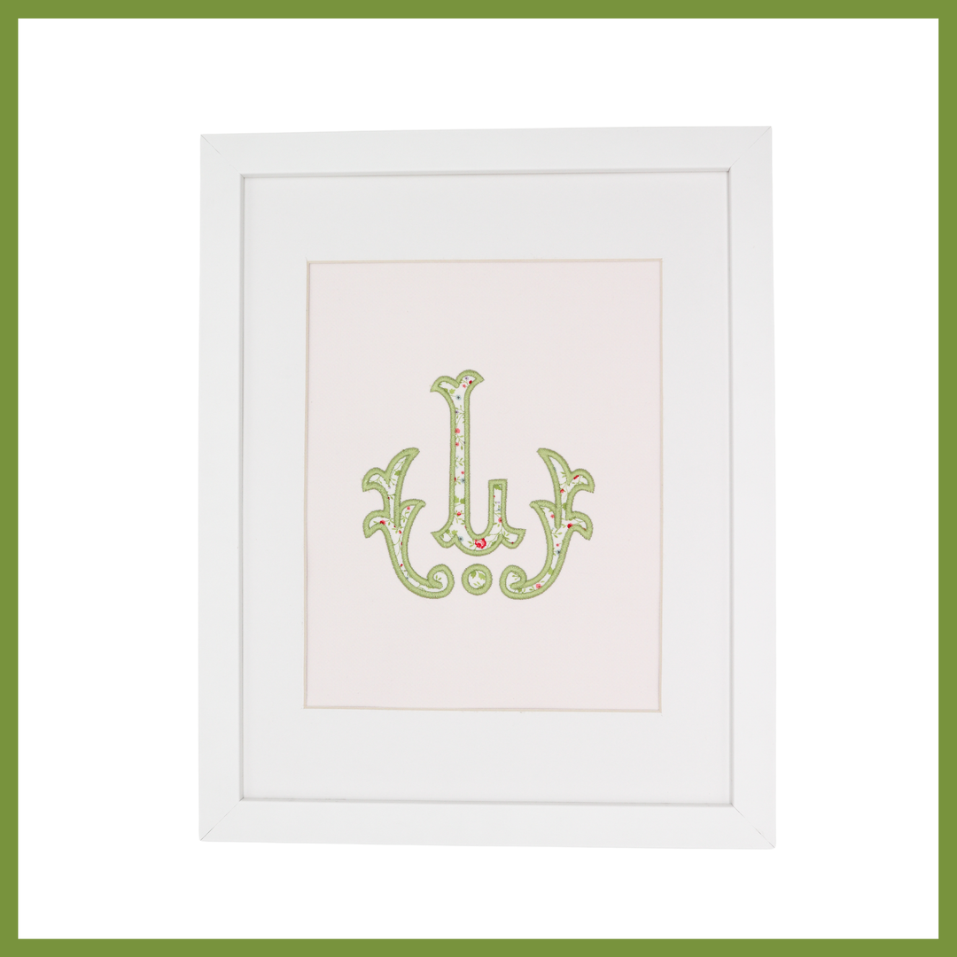 Large Applique Frame Monogram