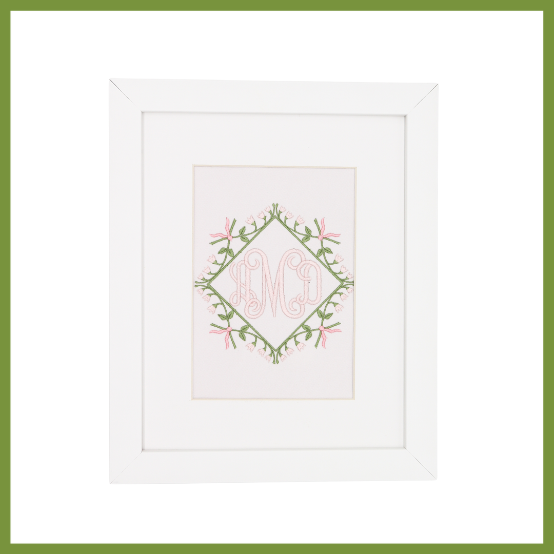 Lily of The Valley Frame Monogram