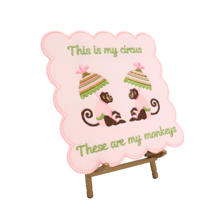 These Are My Monkeys Display Plaque