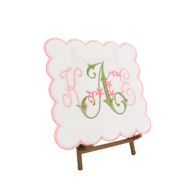 Floral Monogram Display Plaque