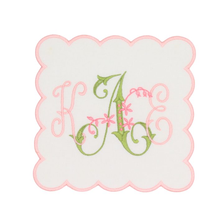 Floral Monogram Display Plaque