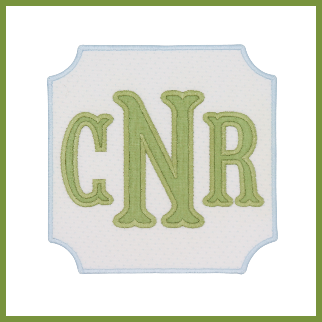 Applique Monogram Display Plaque