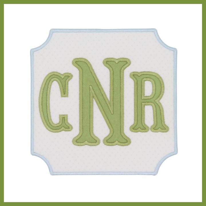 Applique Monogram Display Plaque