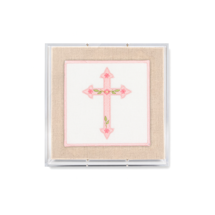 Floral Cross Acrylic Shadowbox