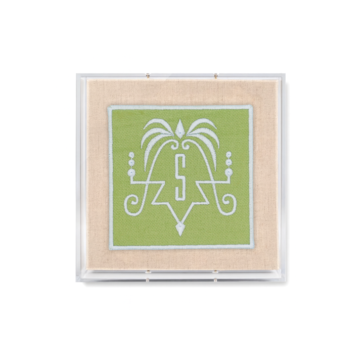 Palm Monogram Acrylic Shadowbox