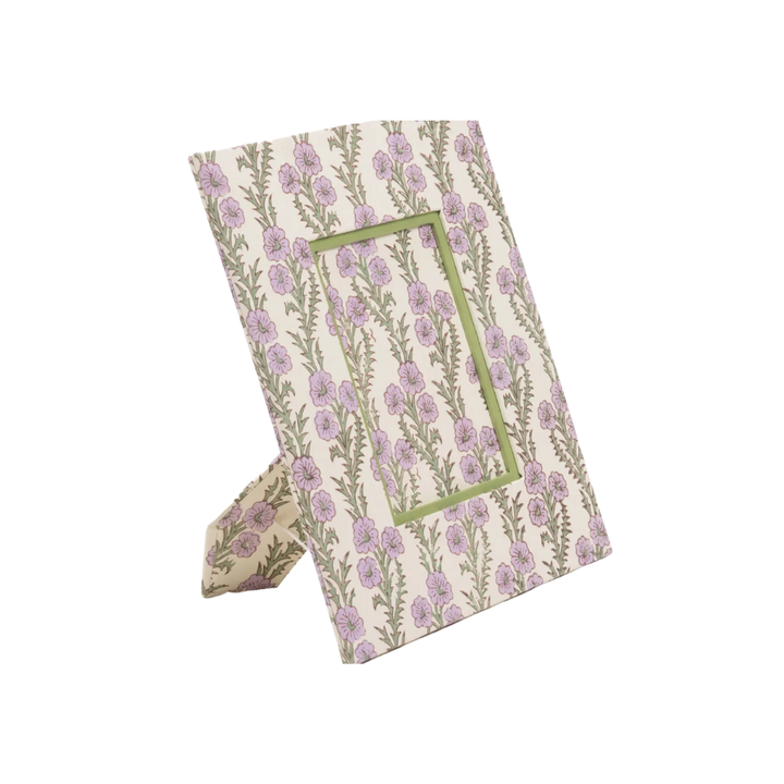 Forget Me Not Block Print Picture Frame