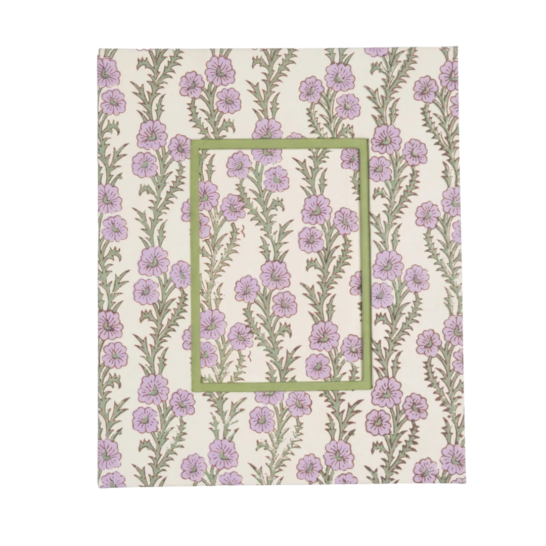 Forget Me Not Block Print Picture Frame