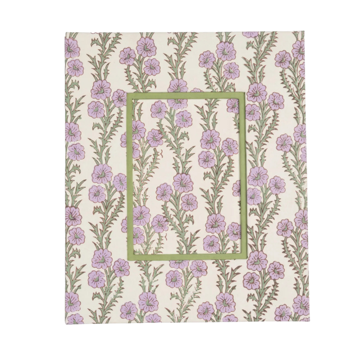 Forget Me Not Block Print Picture Frame