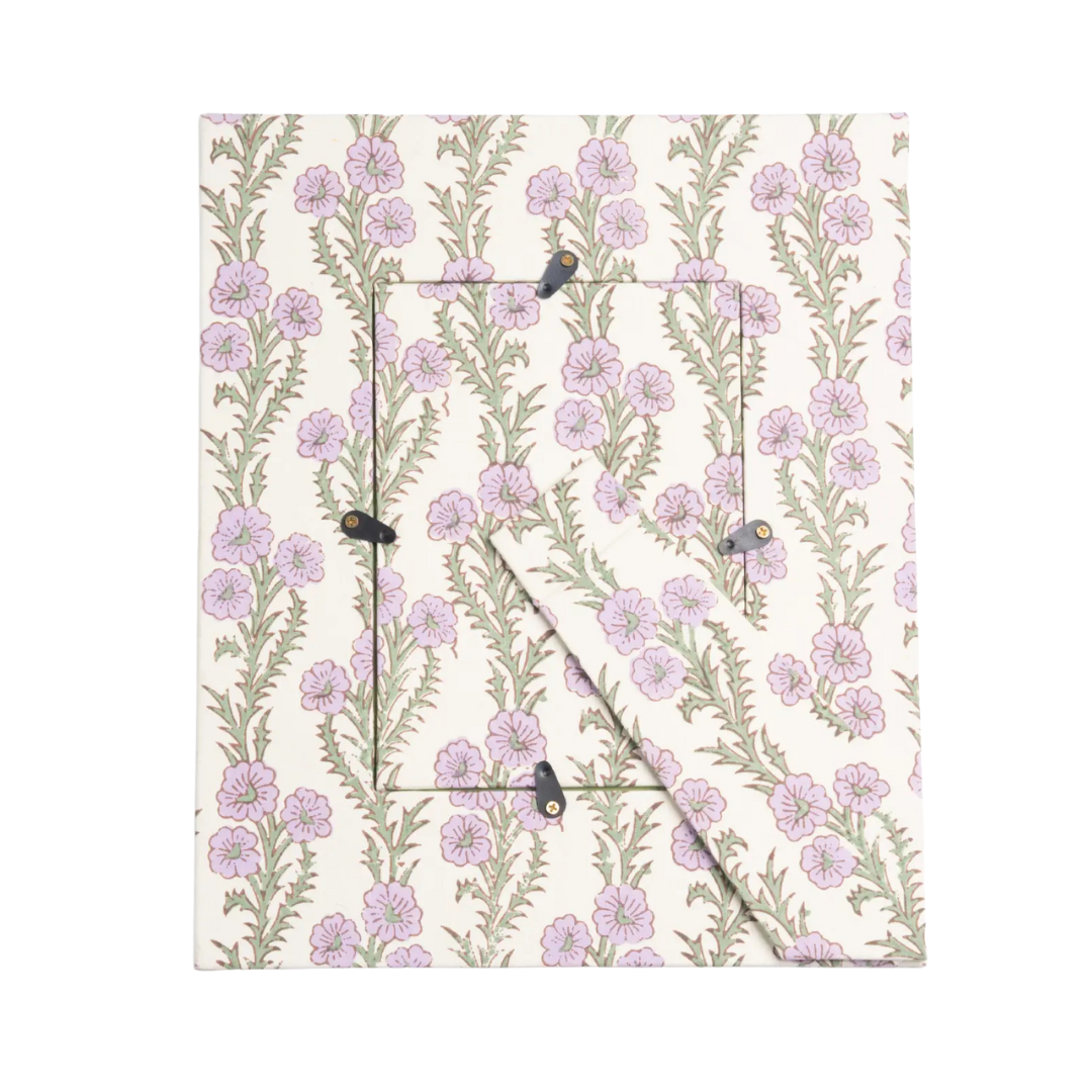 Forget Me Not Block Print Picture Frame