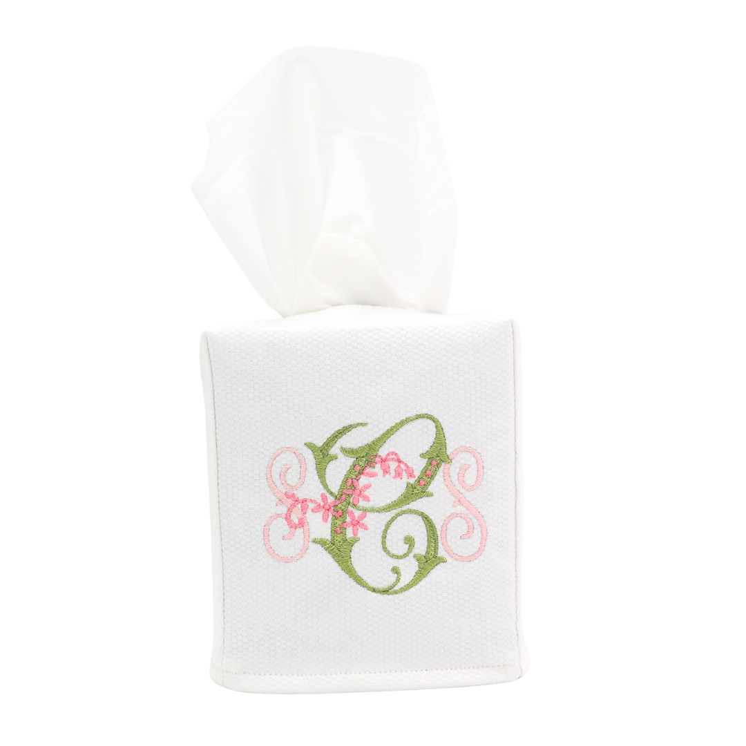 Monogrammed Tissue Box