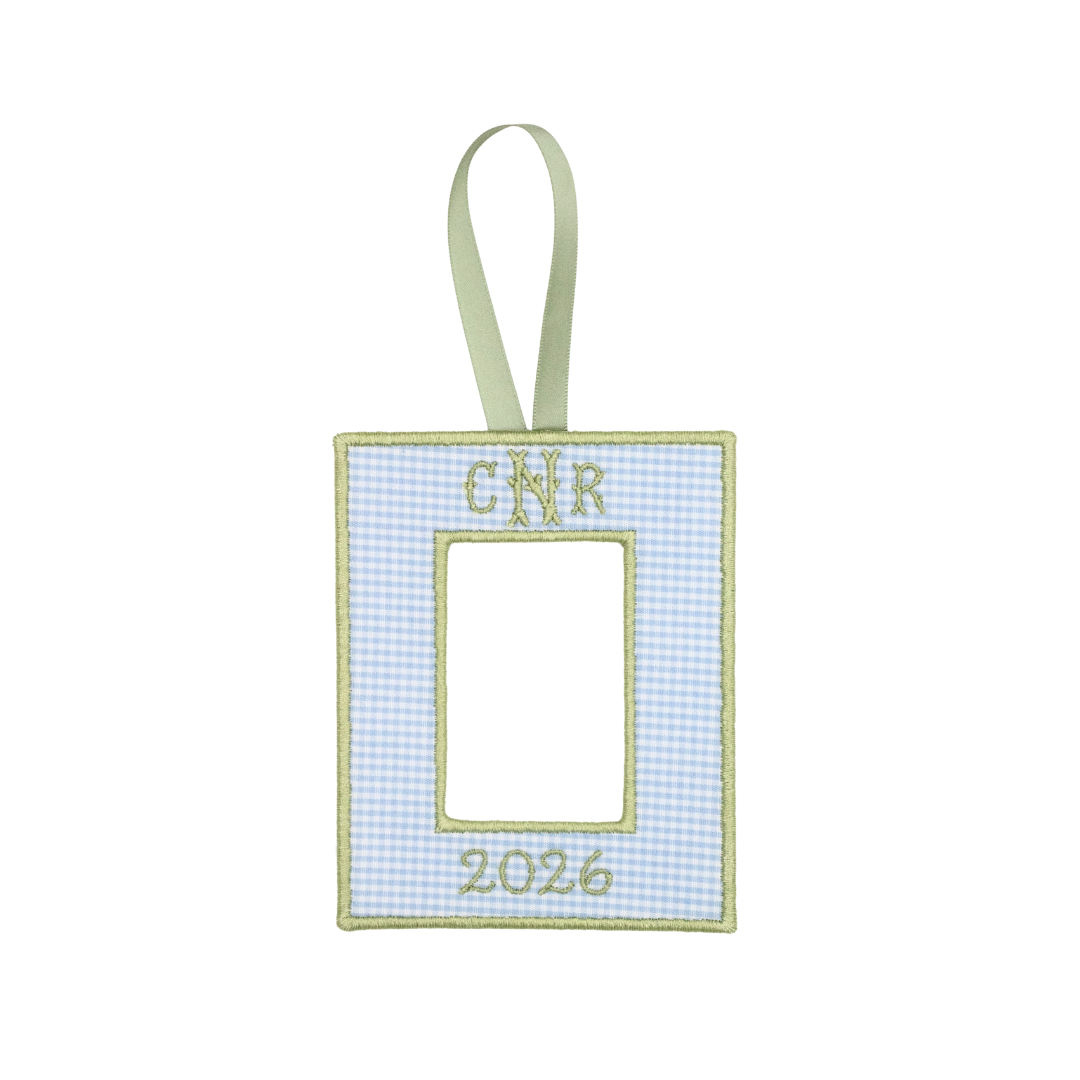 Monogram Picture Frame Ornament