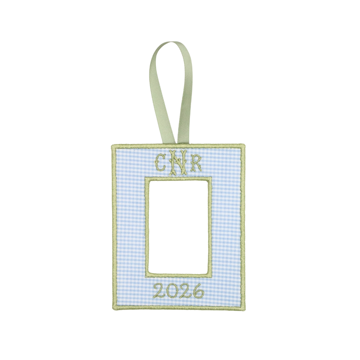 Monogram Picture Frame Ornament