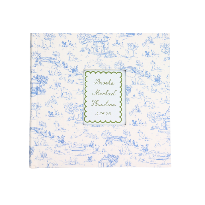 Personalized Toile Baby Photo Album