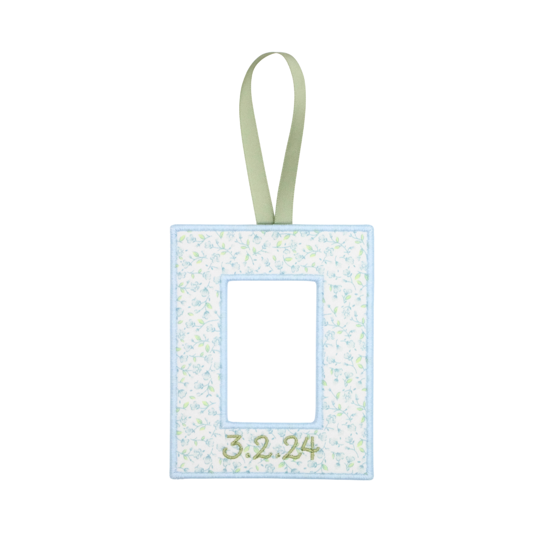 Monogram Picture Frame Ornament