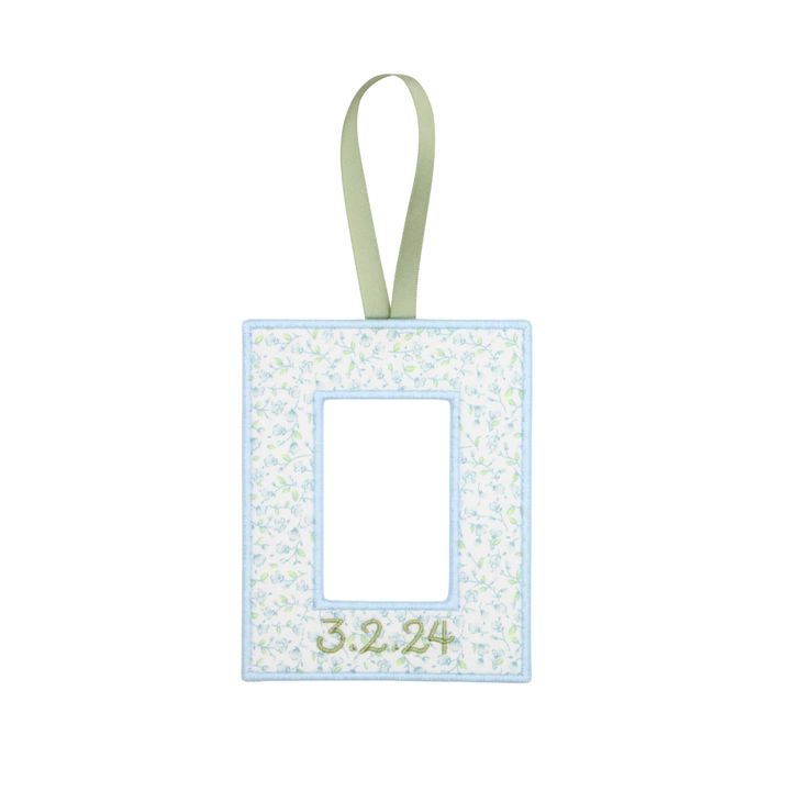 Monogram Picture Frame Ornament