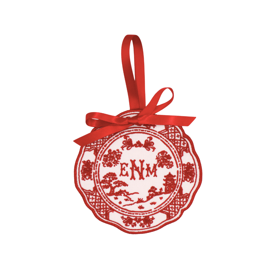 Italian Chinoiserie Plate Ornament