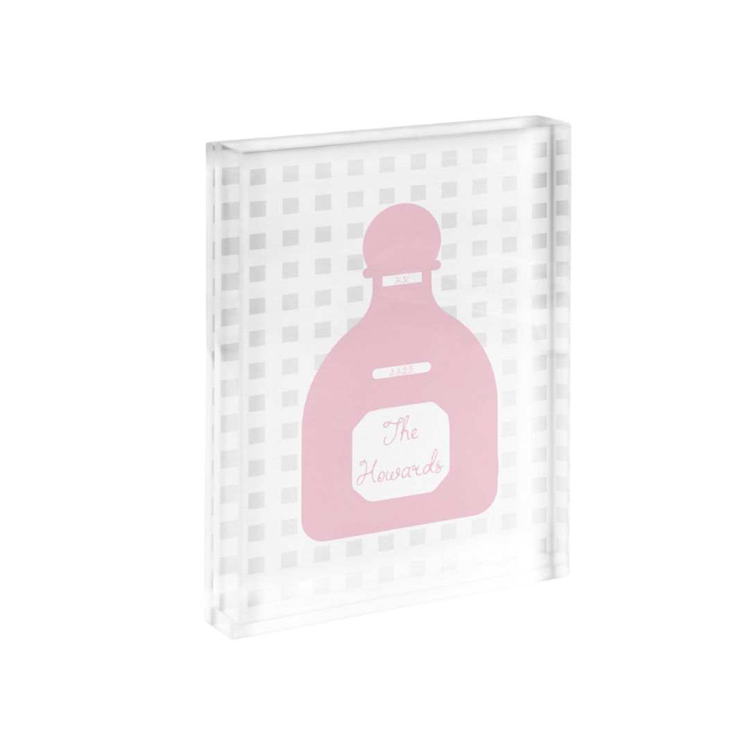 Tequila Lattice Cut Print in Acrylic Frame