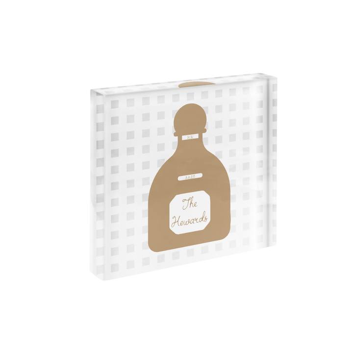 Tequila Lattice Cut Print in Acrylic Frame