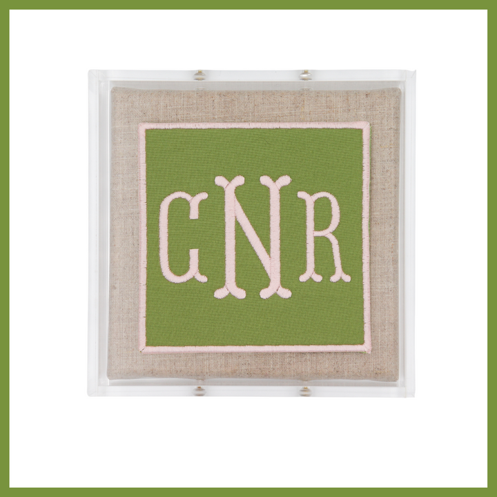 Fishtail Monogram Acrylic Shadowbox