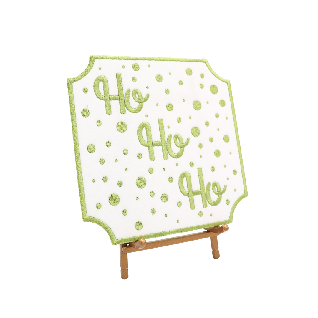 Ho Ho Ho Display Plaque