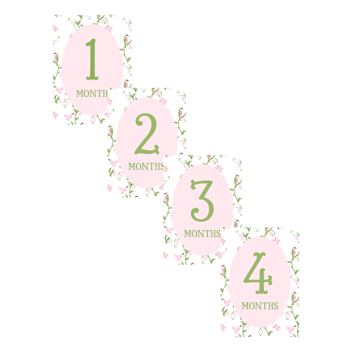 Chinoiserie Custom Milestone Markers