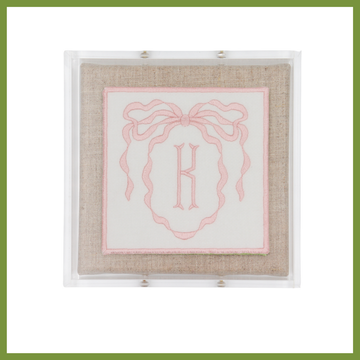 Bow Monogram Acrylic Shadowbox