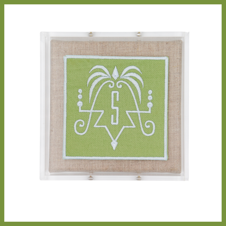 Palm Monogram Acrylic Shadowbox