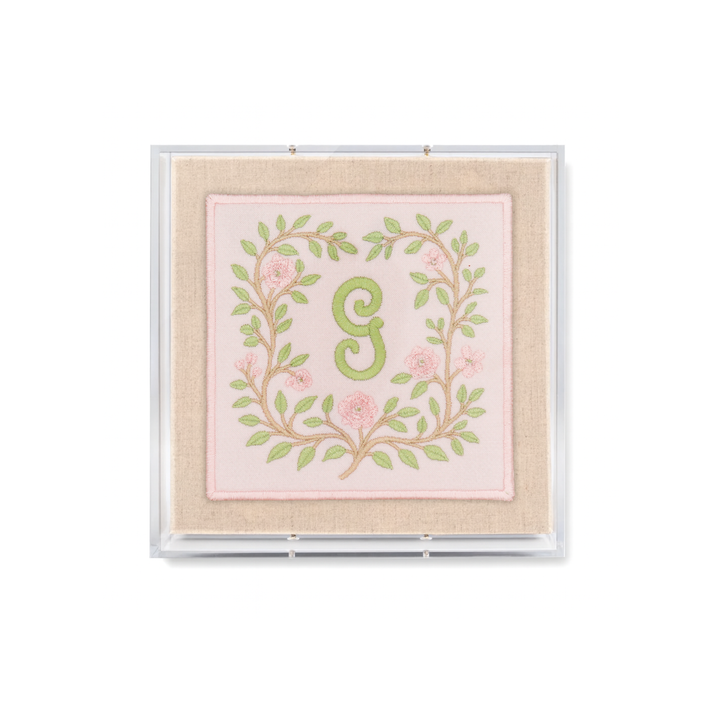 Vine Initial Acrylic Shadowbox