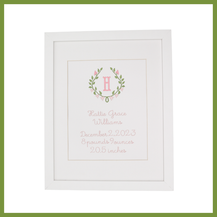 Wreath Birth Announcement