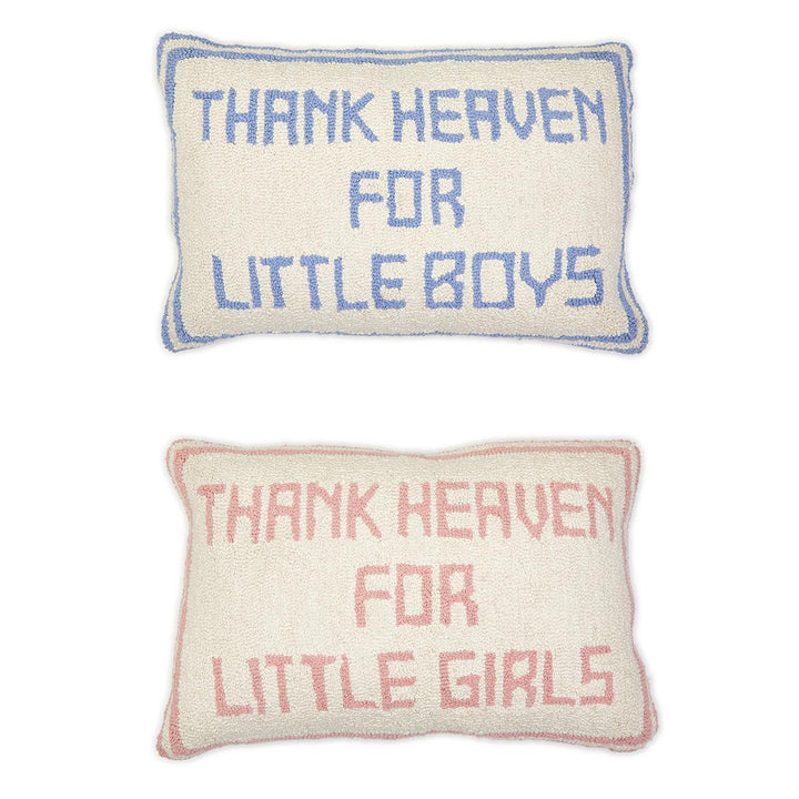 Thank Heaven Punch Embroidery Throw Pillow