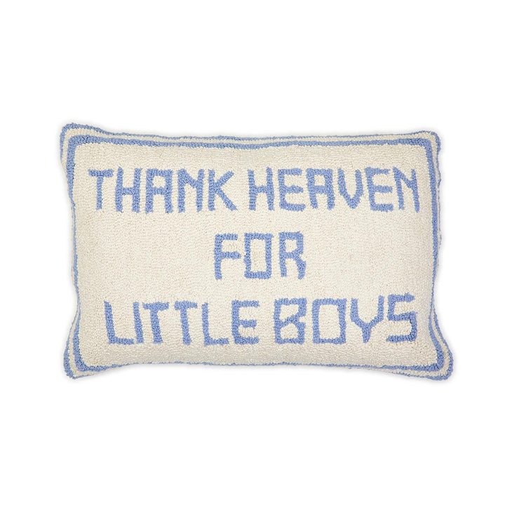 Thank Heaven Punch Embroidery Throw Pillow