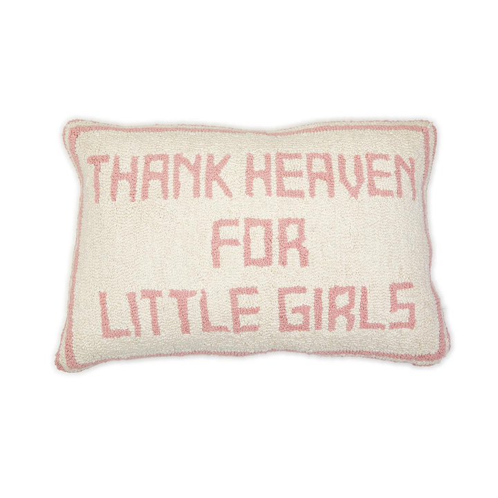 Thank Heaven Punch Embroidery Throw Pillow