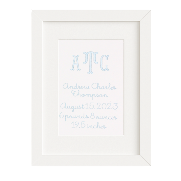 Fishtail Birth Announcement