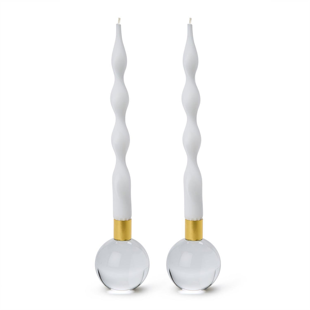 Color Pop Clear Taper Candleholder - Single