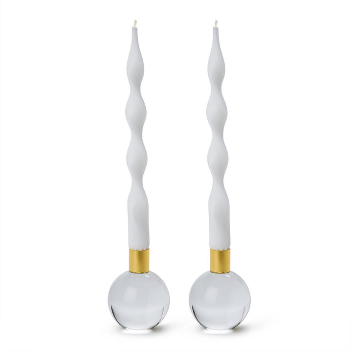 Color Pop Clear Taper Candleholder - Single