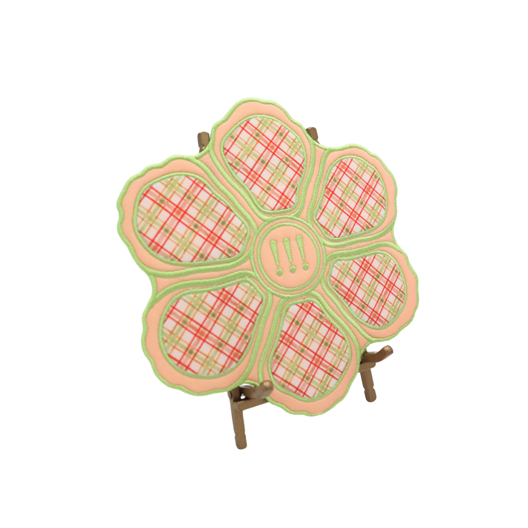 Oyster Embroidered Display Plate
