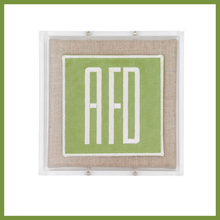Simple Monogram Acrylic Shadowbox