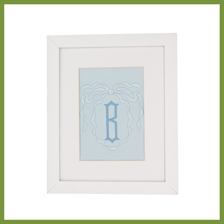 Oval Bow Frame Monogram