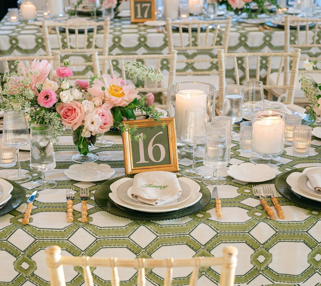 Simple Embroidered Table Numbers
