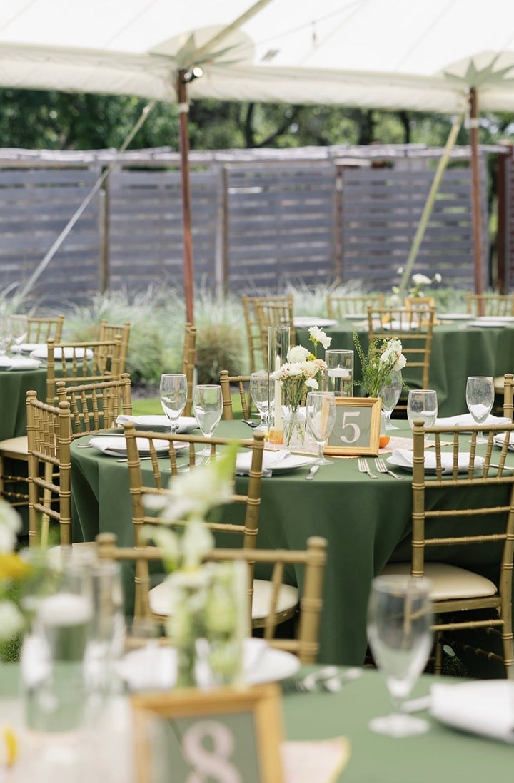 Simple Embroidered Table Numbers