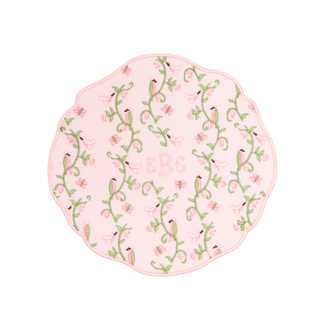Chinoiserie Embroidered Display Plate
