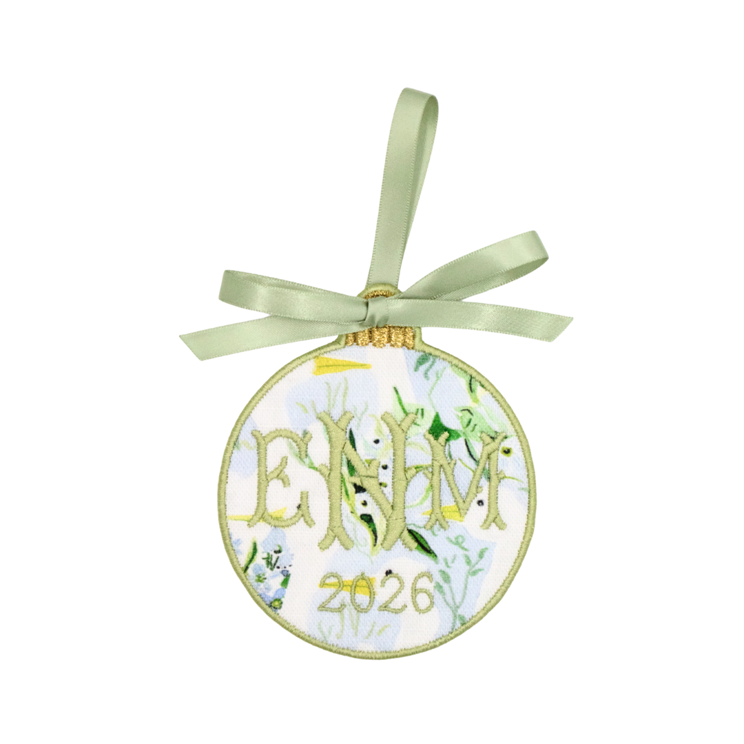 Monogram Round Ornament