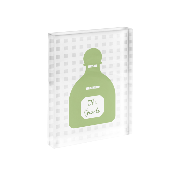 Tequila Lattice Cut Print in Acrylic Frame