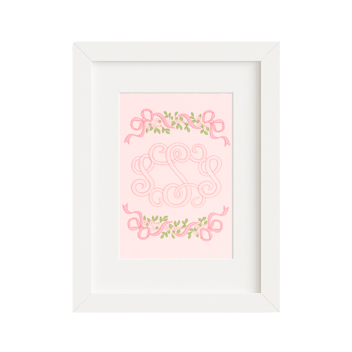 Floral Ribbon Monogram