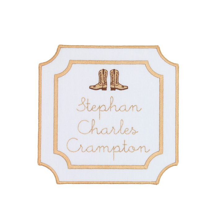 Cowboy Boot Deluxe Name Sign