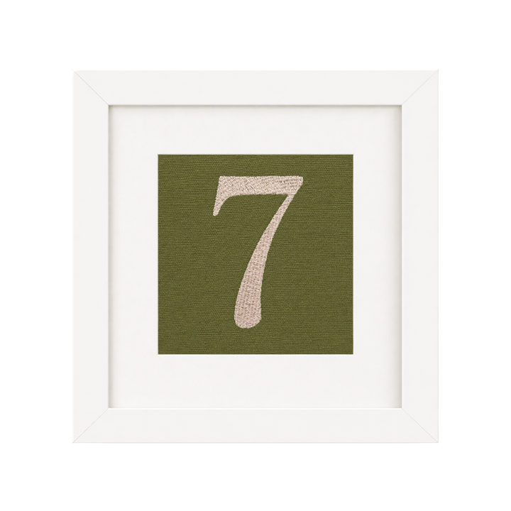 Simple Embroidered Table Numbers