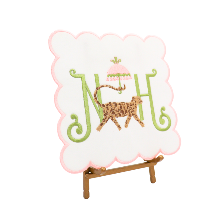 Chinoiserie Cheetah Display Plaque