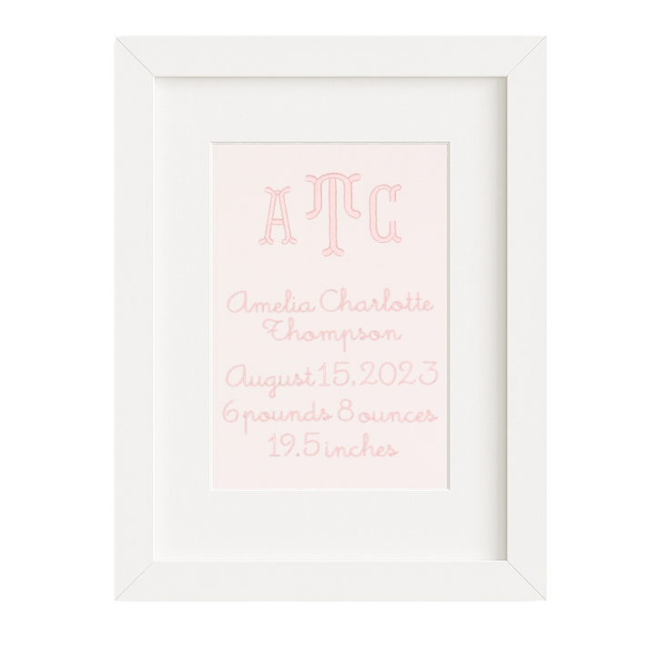 Fishtail Birth Announcement